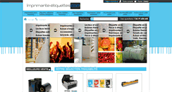 Desktop Screenshot of imprimante-etiquettes.com